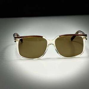 Stylish  Saint Laurent Brown and Clear Sunglasses